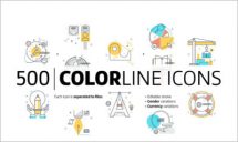 Color line icons