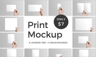 Print Mockup Flyer Card