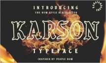 KARSON BLACKLETTER