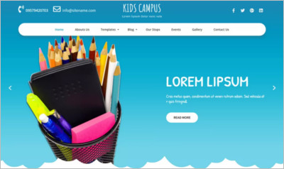 Kids Campus WordPress Theme - Free Download