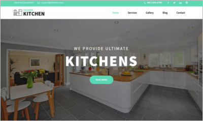 Kitchen Design WordPress Theme - Free Download