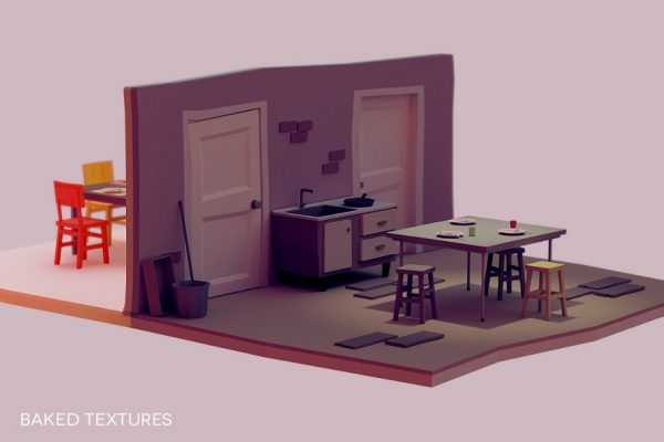 Low Poly Interior - Uniq Objects