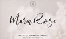 Maria Rose Elegant Script SVG Font