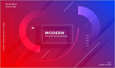 Modern vibrant abstract gradient