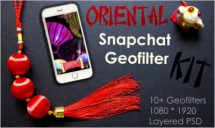 Oriental Snapchat Geofilter Kit