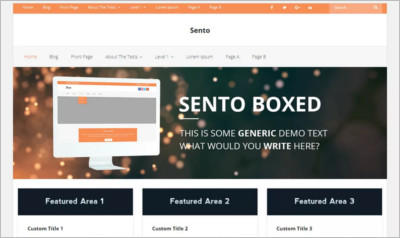 Sento Boxed WordPress Theme - Free Download