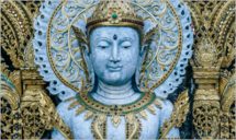 White and Gold Buddhist Statue
