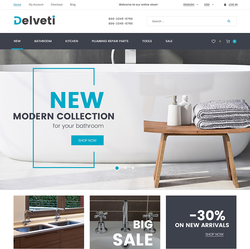 Plumbing Supply Magento Theme    