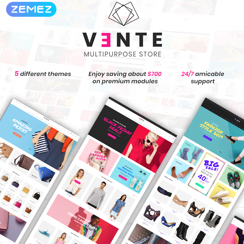 Vente - Multipurpose PrestaShop Theme