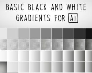 Basic Black And White Gradients