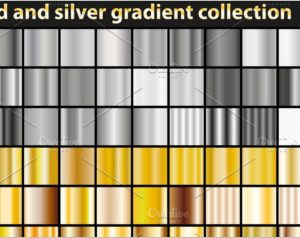 Gold and silver gradient