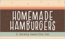 Homemade Hamburgers Font