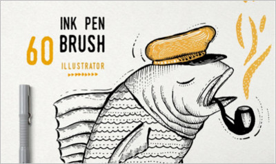 Ink Pen Brush vector