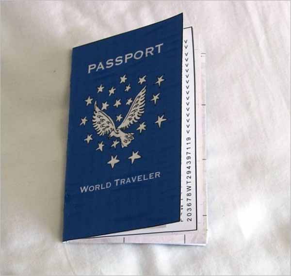 World Traveler Passport Template