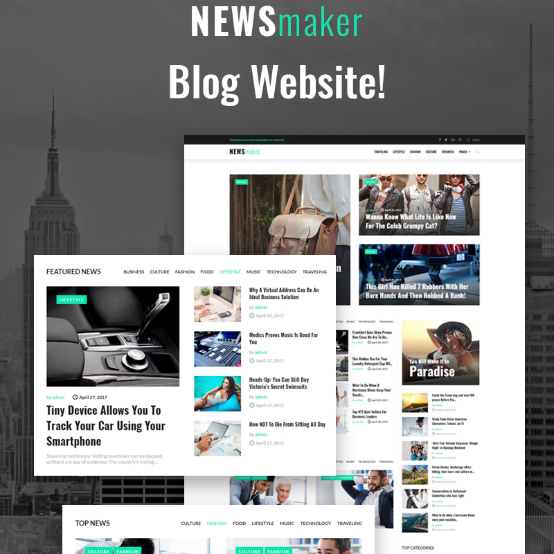 NEWSmaker - News & Magazine WordPress Theme WordPress Theme