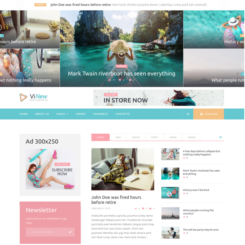 Vinews - Modern Media Portal WordPress Theme