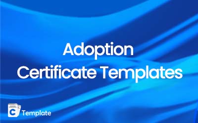 Adopation Certificate Templates