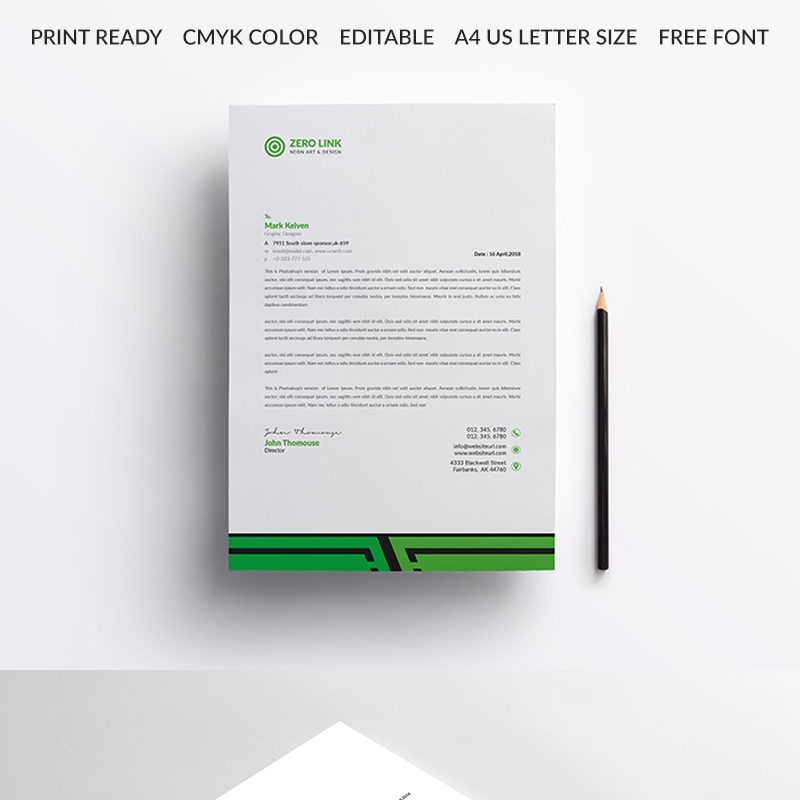 Letterhead Design Corporate Identity Template