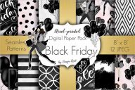 Black Friday Digital Paper Pack