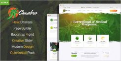 Canabro Medical Marijuana Joomla Template