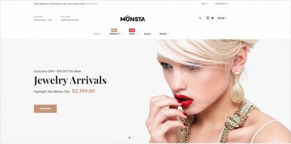 Monsta Jewelry Shopify Theme