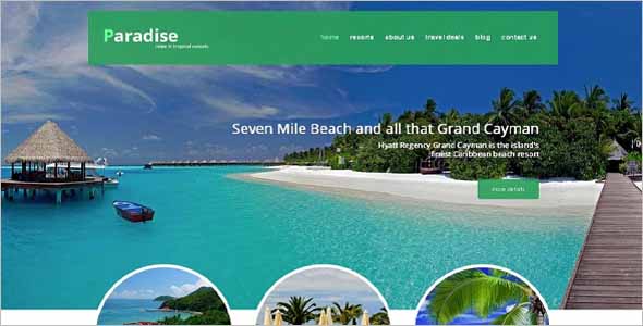 Paradise Travel Agency Joomla Theme
