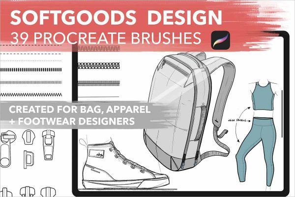Softgoods Design Procreate Brushes