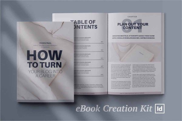 eBook creation kit InDesign template