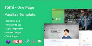 Torni One Page Parallax Template