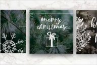 Vintage Christmas Photo Overlays