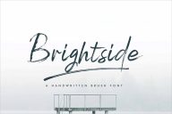 Brightside Brush Font