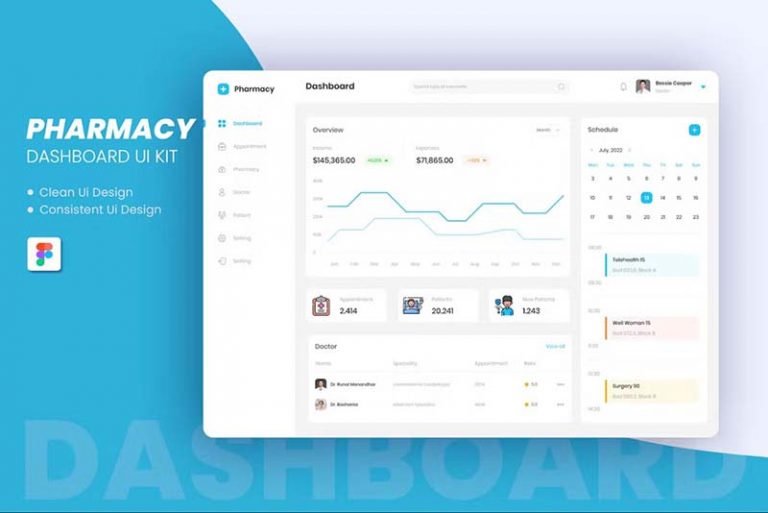 10+Efficient Hospital Management Admin Dashboard-Ux & Ui Kit
