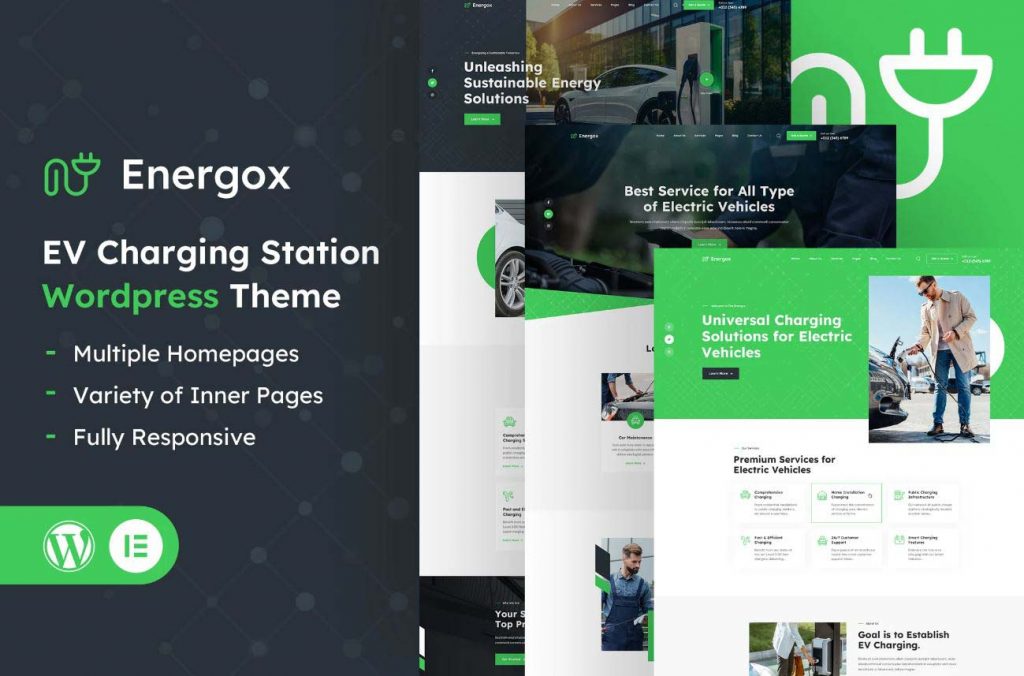 EV Charging Station WordPress Themes
