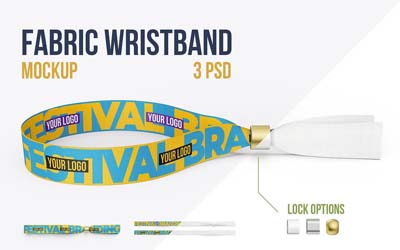 Event Wristbands Mockups