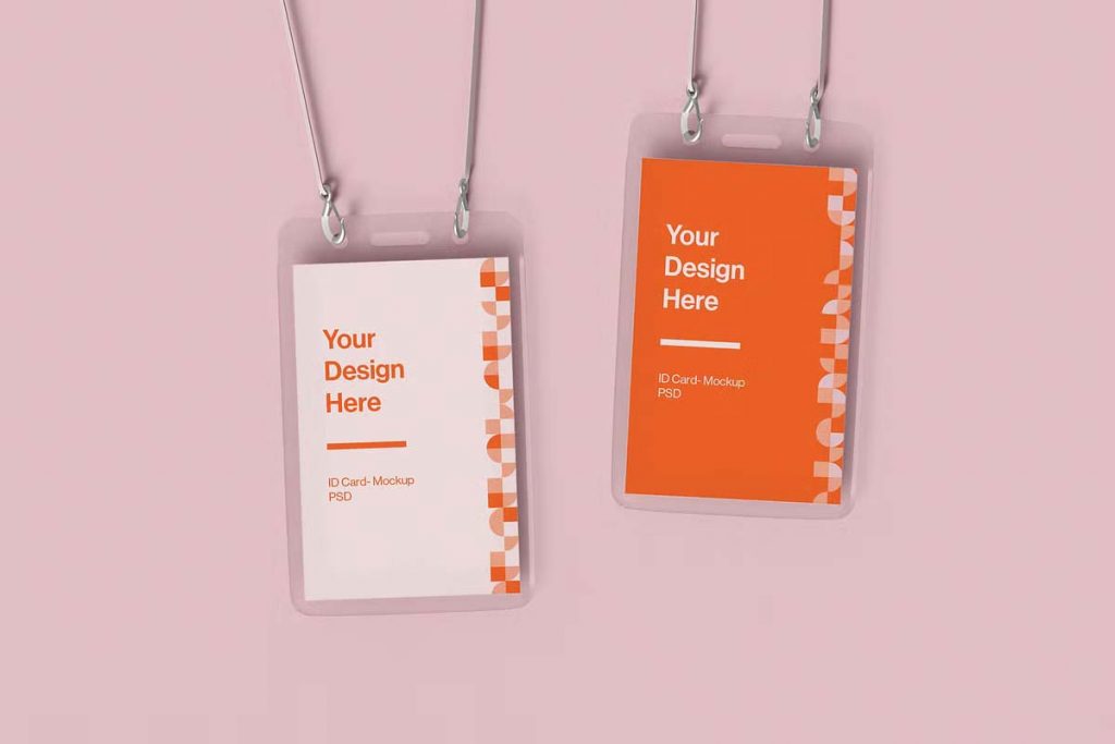 Vertical ID Card Mockups