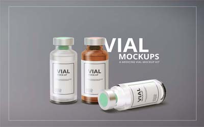 Vaccine Bottle Mockups