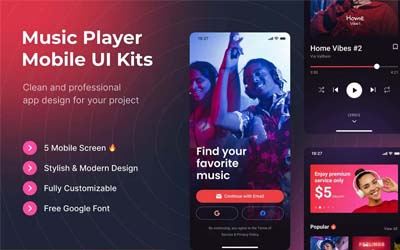 Music app UI Kit