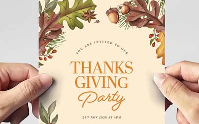 Thanksgiving Party Flyer