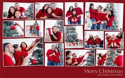 Christmas Family Greeting Card Templates