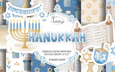 Hanukkah Graphic Designs
