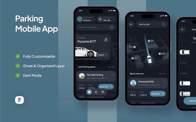 Parking Mobile App UI Kit