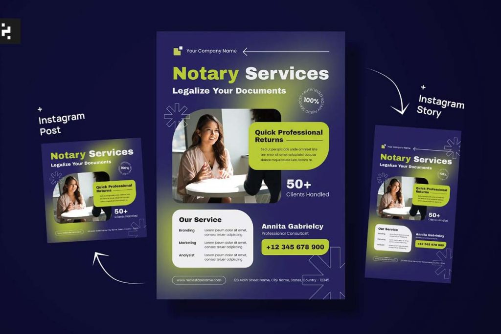 Notary Service Flyers