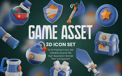 Gaming 3D Icons Pack