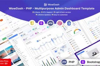 PHP Admin Dashboard Template