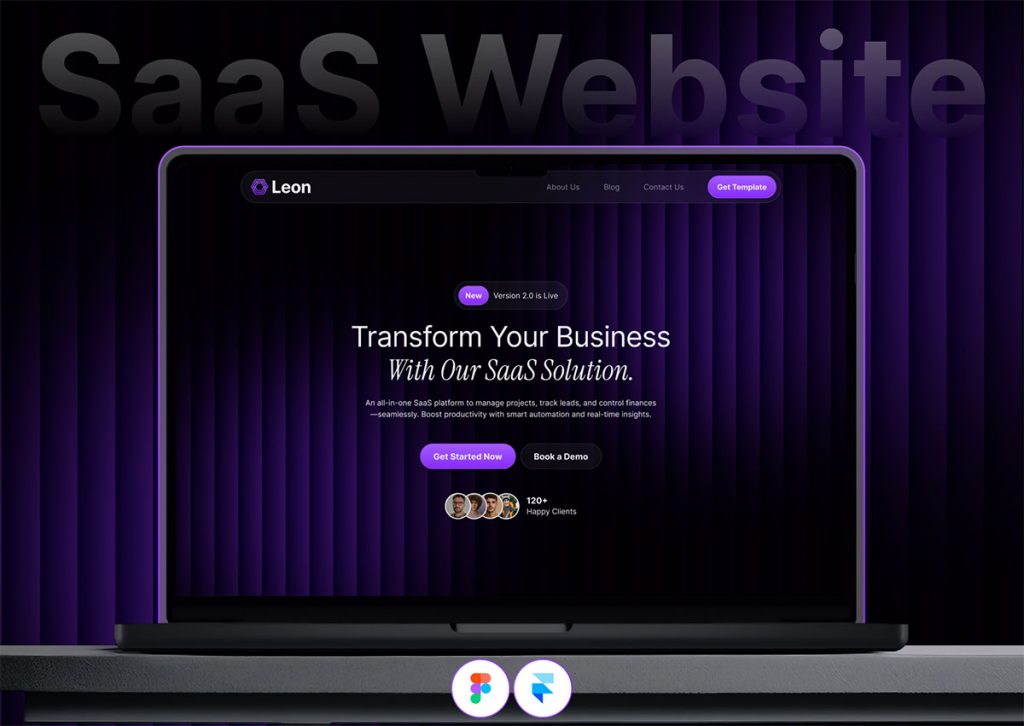 SaaS website templates