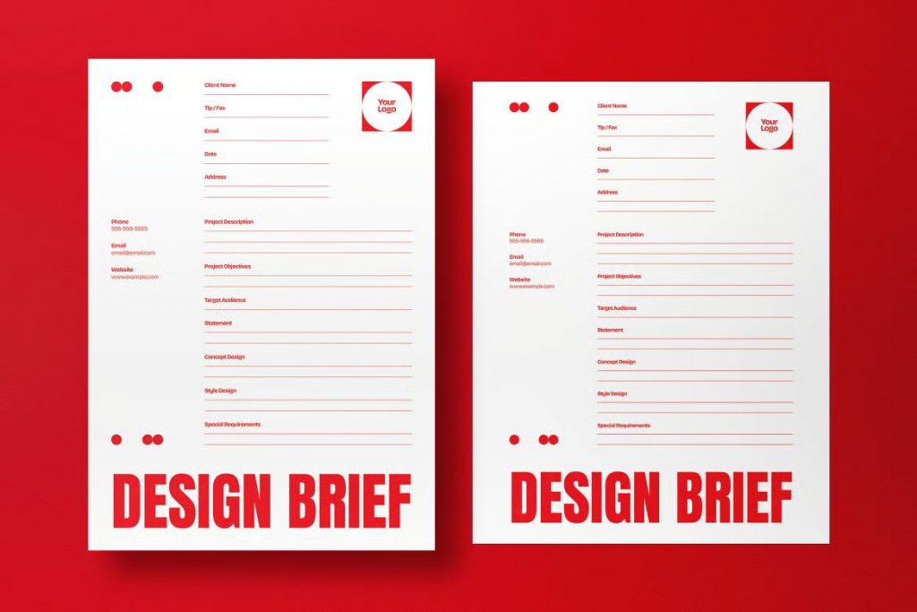 utilitarian design brief template