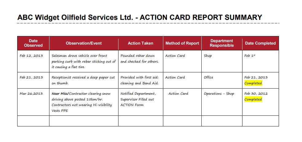 Accident Reporting and Investigation Templates