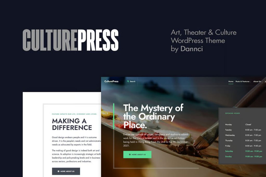 Art & Culture WordPress Themes