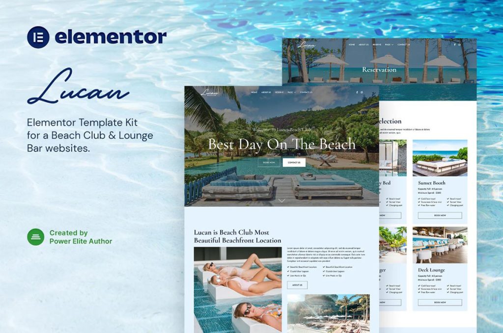 Beach Website Templates