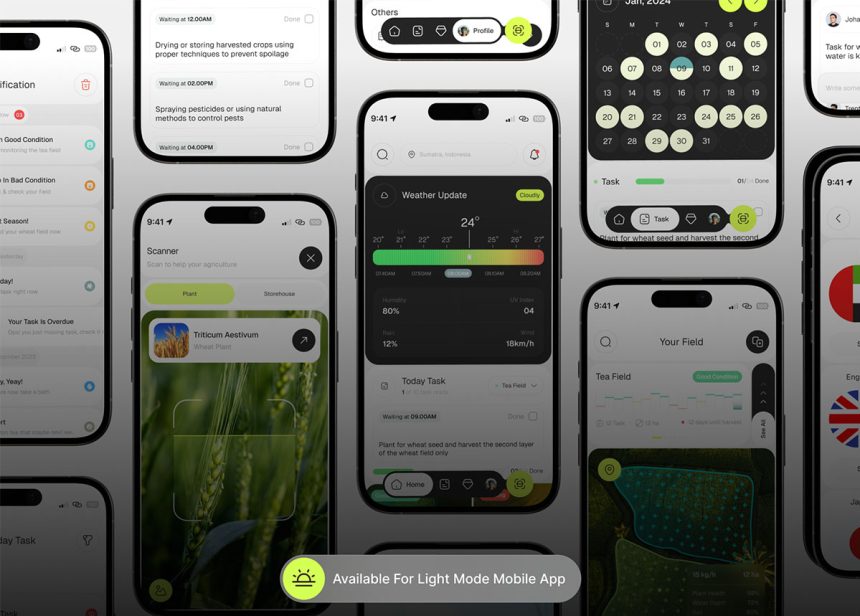 10+ Agriculture Mobile App UI Kit – Modern Farming UI Design